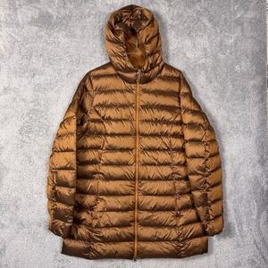 Eddie Bauer CirrusLite Jacket Womens XLT TXL Tall Down Hooded Parka Bronze